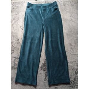 PureJill Wide Leg Pants Women's Size Medium Green